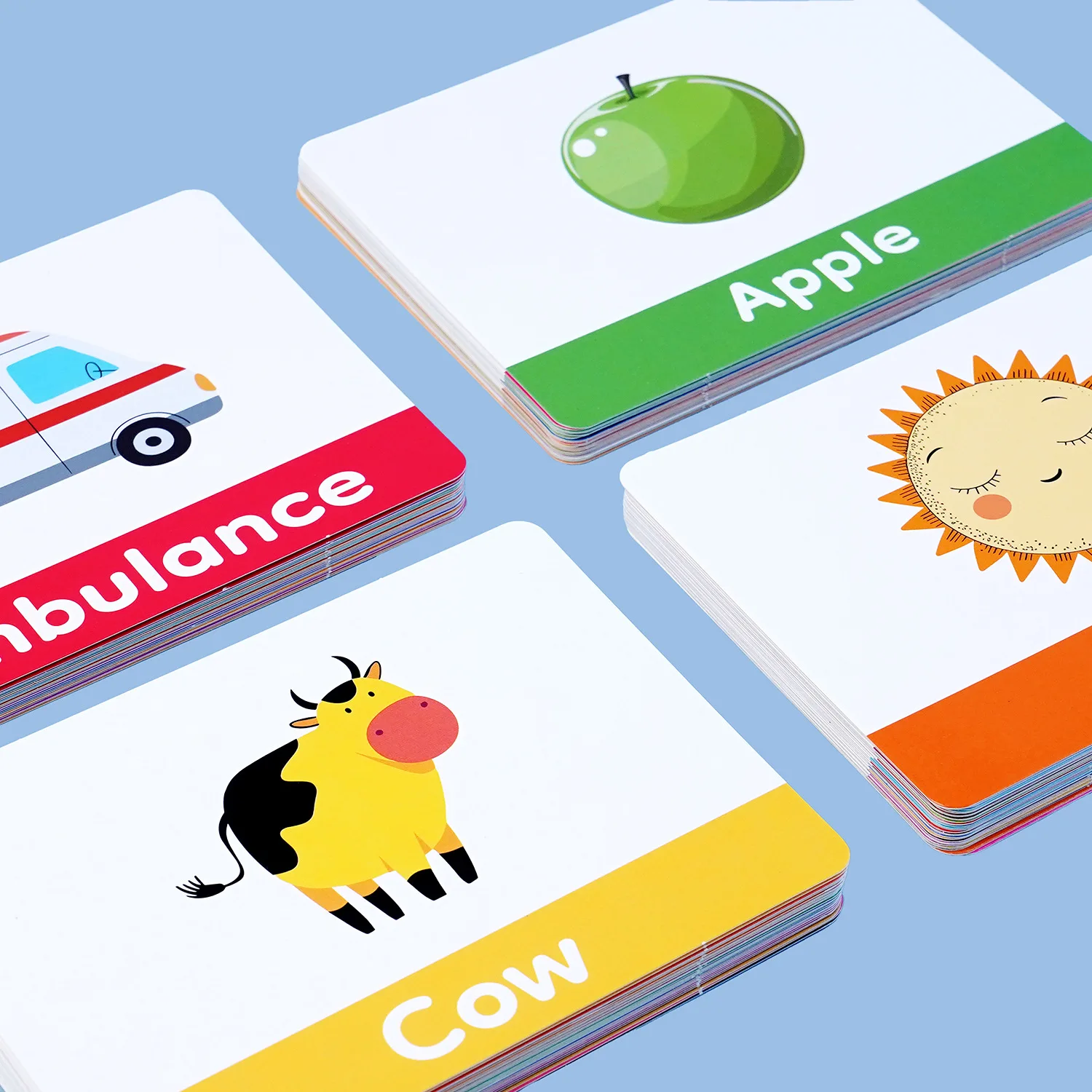 100 Children's Early Childhood Alphabet Learning Enlightenment Digital Cognitive Card Set