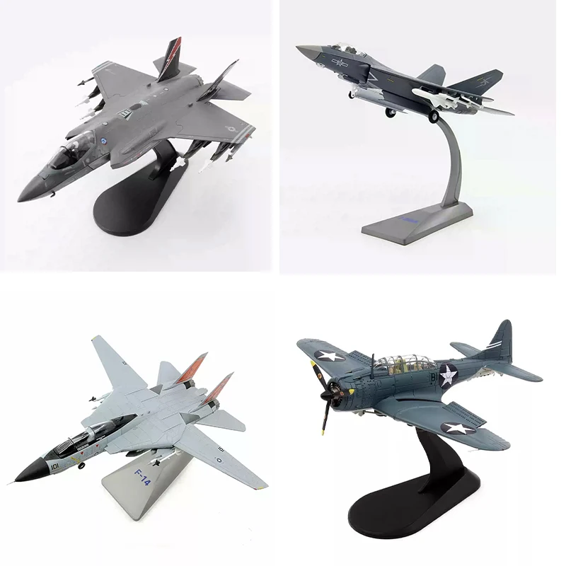 

Finished alloy 1/72 aircraft model NavySBD-3/ F-14D Male Cat/SU-57 fighter F35B/J35A Attack Machine Collection Gift Model