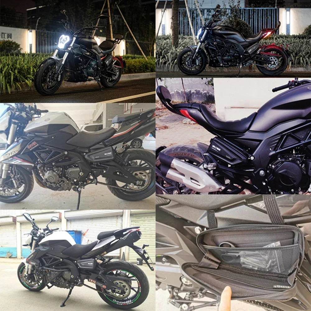 Motorcycle Side Pack Triangle Storage Waterproof Luggage Travel Bag For Macbor Eight Mile 125 500 Lord Martin Montana XR1 XR3 25