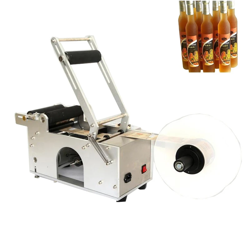 

Semi Automatic Labeling Machine Sticker Round Bottle Labeler Label Applicator Customized Label Dispenser Machine