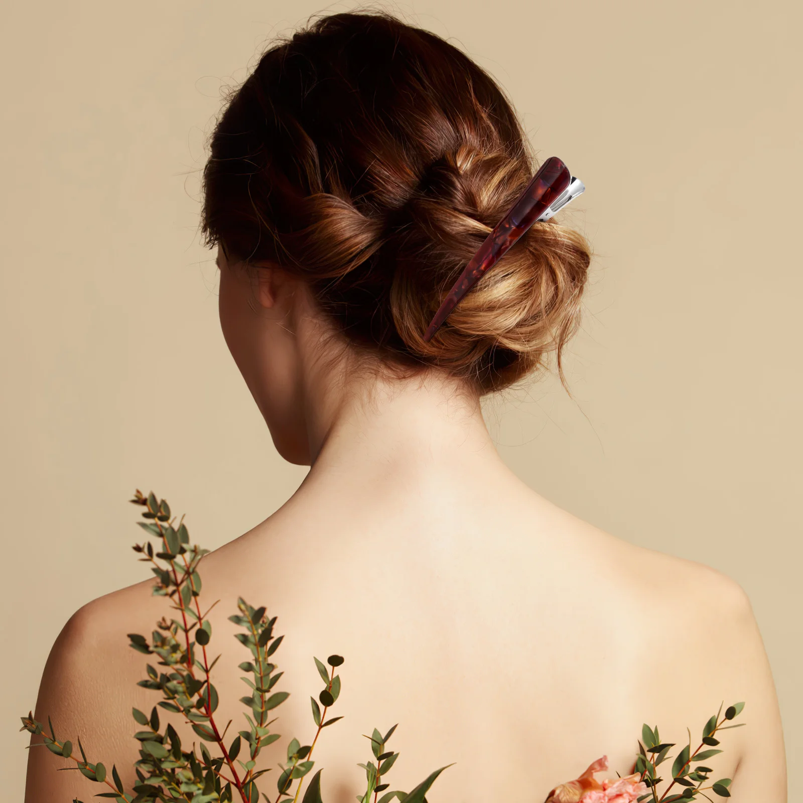 3 قطعة مقاطع الشعر مشابك أكريليك كبيرة دبوس شعر أنيق للنساء إكسسوارات شعر سميكة ورقيقة دبوس شعر كبير دبابيس شعر نسائية