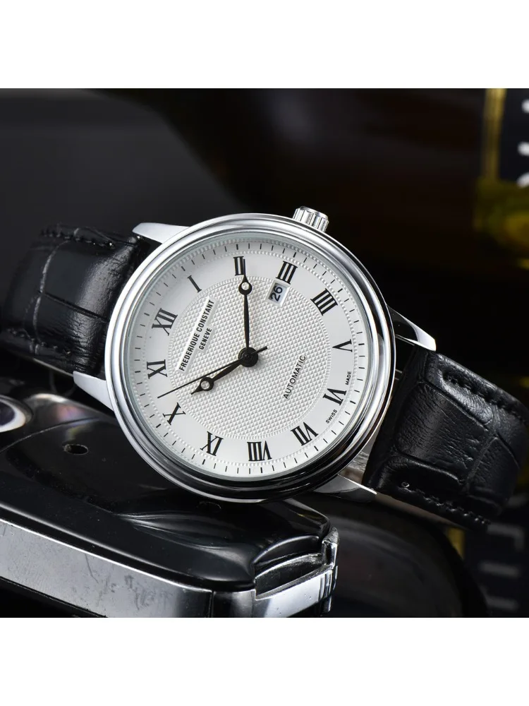 Luxuriöse neue Top-AAA-Uhren der Marke Frederique Constant im Sonderangebot für Herren, multifunktionale Quarz-Armbanduhr mit automatischem Datum, AAA-Uhren