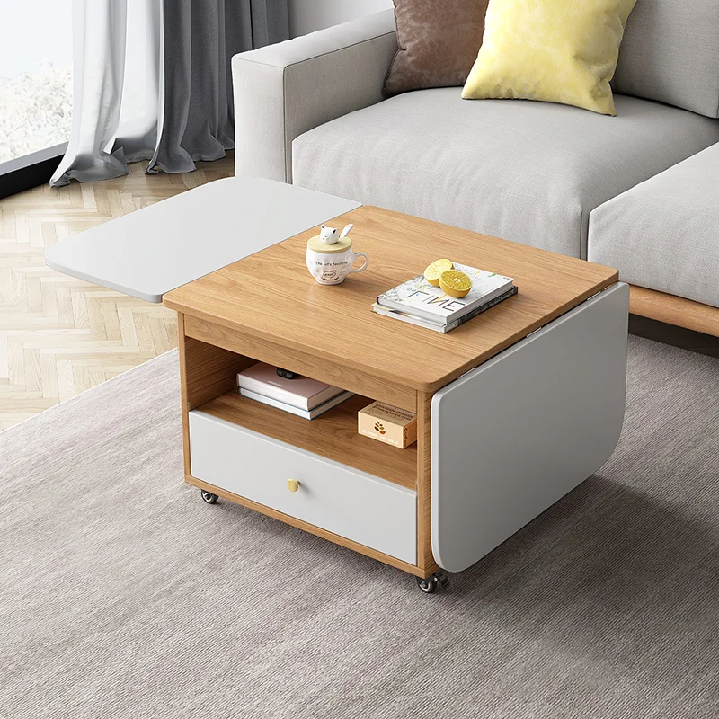 

Folding coffee table dining table dual-purpose modern simple small apartment living room furniture Nordic home multi-functional