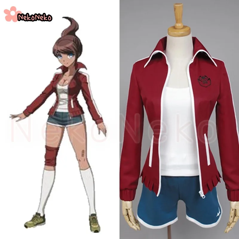 Anime Game Danganronpa Asahina Aoi Cosplay Costume Set - Women Anime Character Outfit Dress Wig for Halloween Christmas view 2