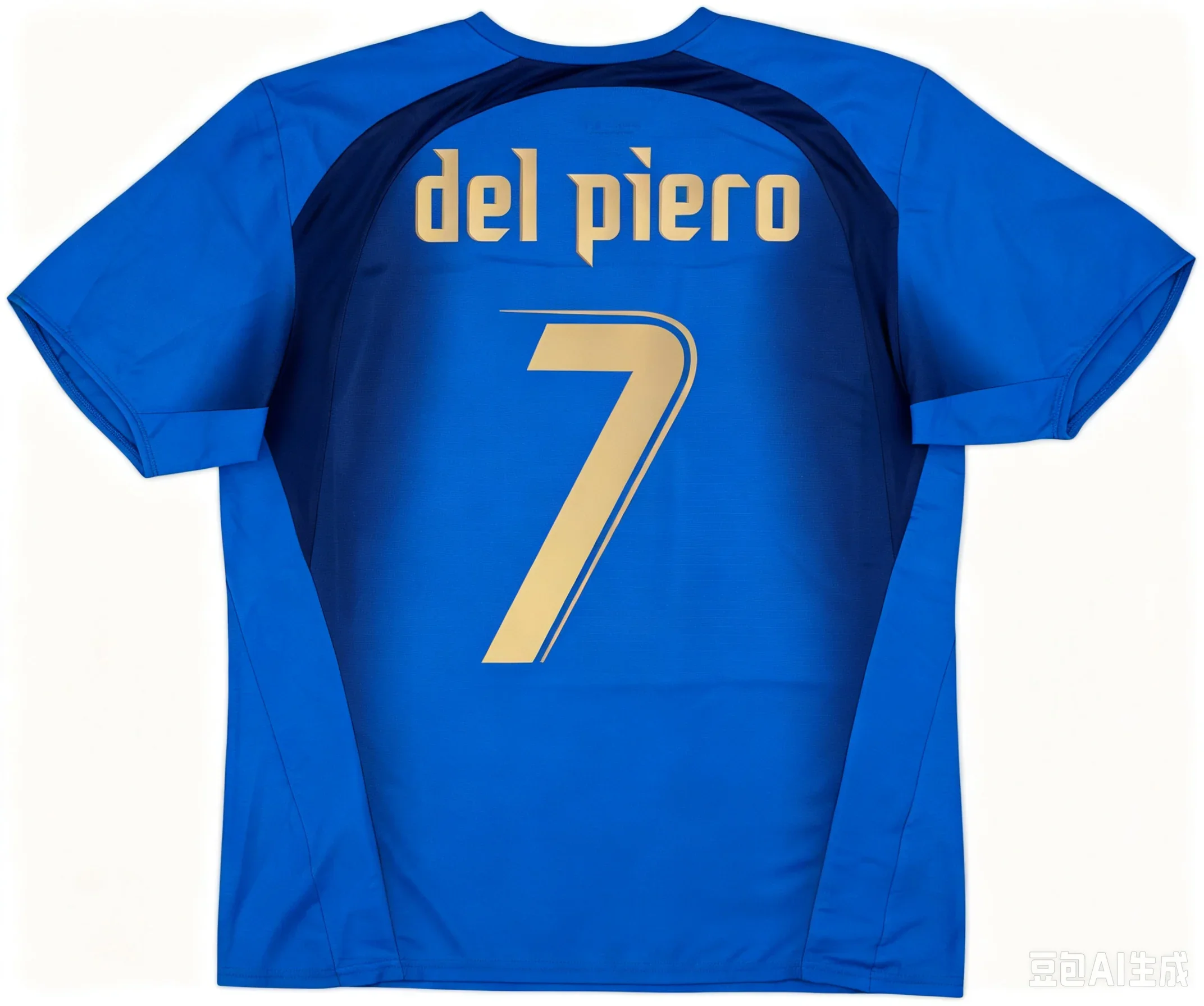 2006 Italy Champion Football Jersey, Cannavaro 5# Jersey, 3D Print Sport Breathable Quick Drying Training Unisex Jersey Shirt view 2