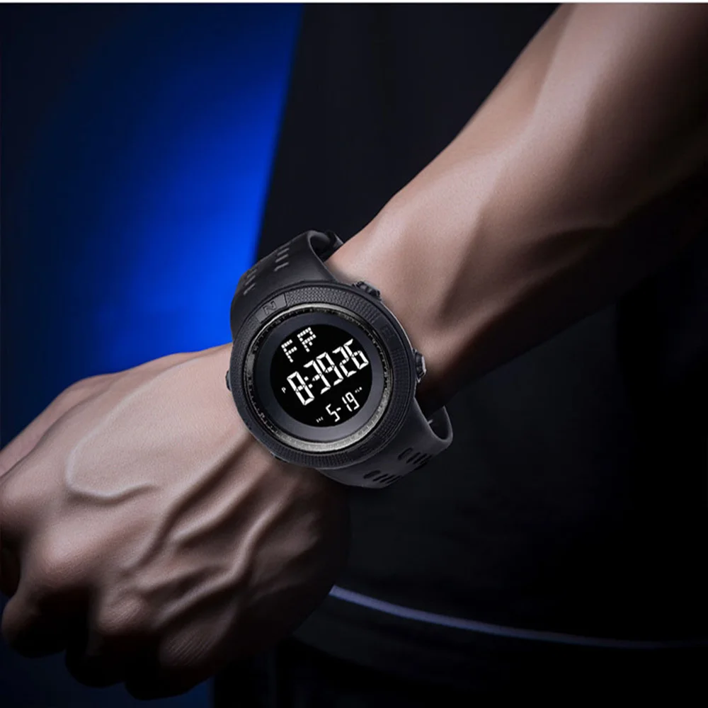 New Men For Luminous Multi Function Outdoor Mountaineering Large Screen Electronic Watch Sports