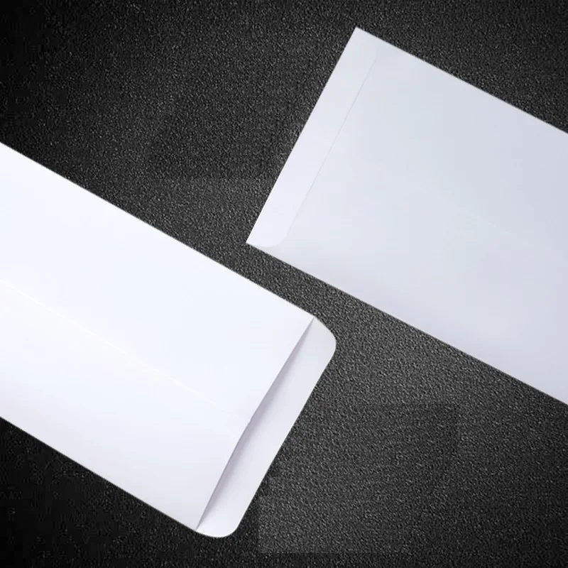 20 قطعة مغلف ورقي أبيض كلاسيكي فارغ مكتب مغلفات حروف مدرسية