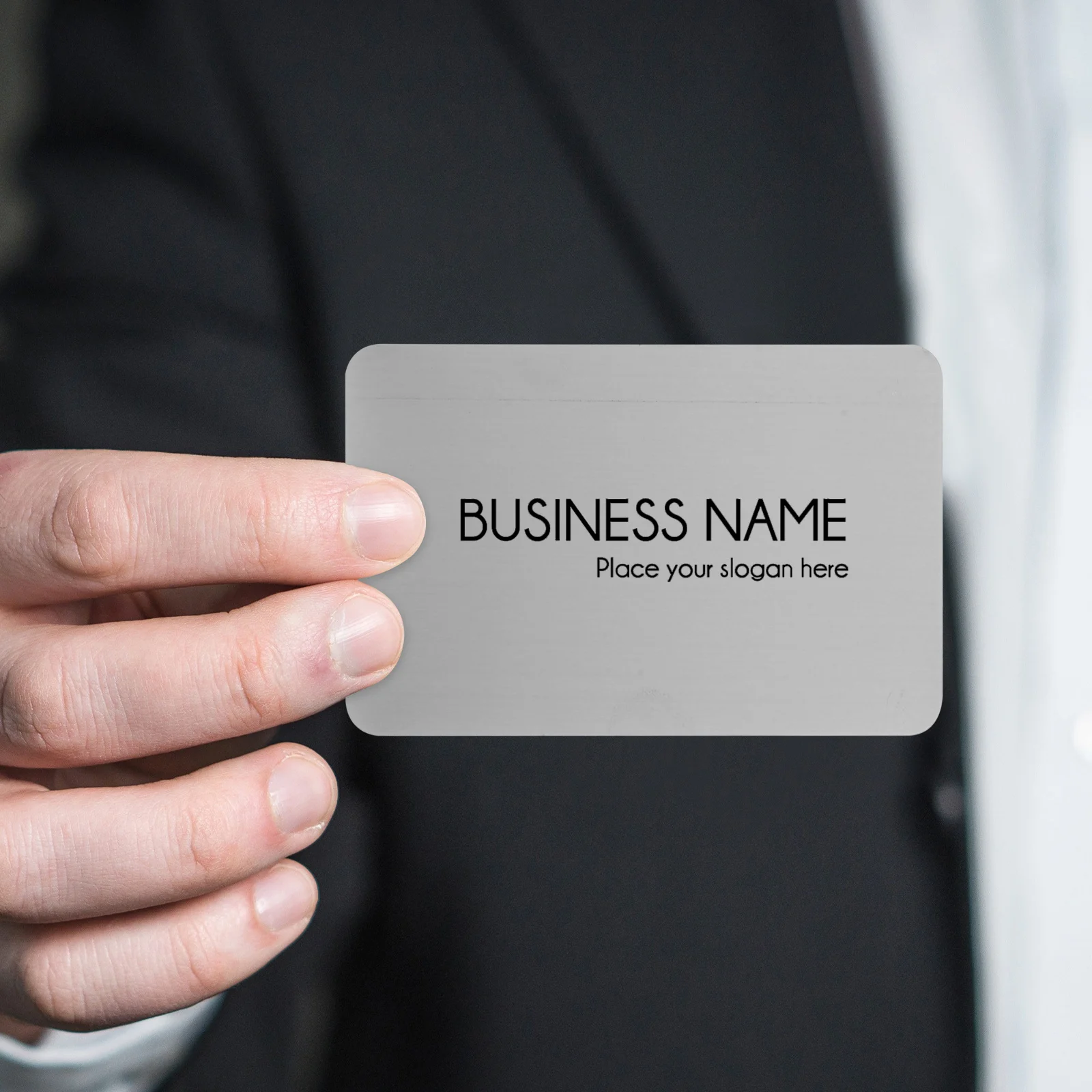 

10 Pcs Stainless Steel Blank Business Card Metal Engraving Plates Cards Name Blanks Raw