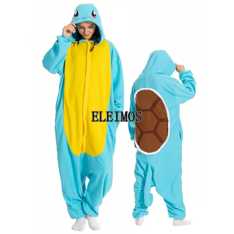 Onesie de tortue adulte pour femmes et hommes, pyjama Kigurumi, pyjama animal de dessin animé, vêtements d\'intérieur, costume de fête d\'Halloween