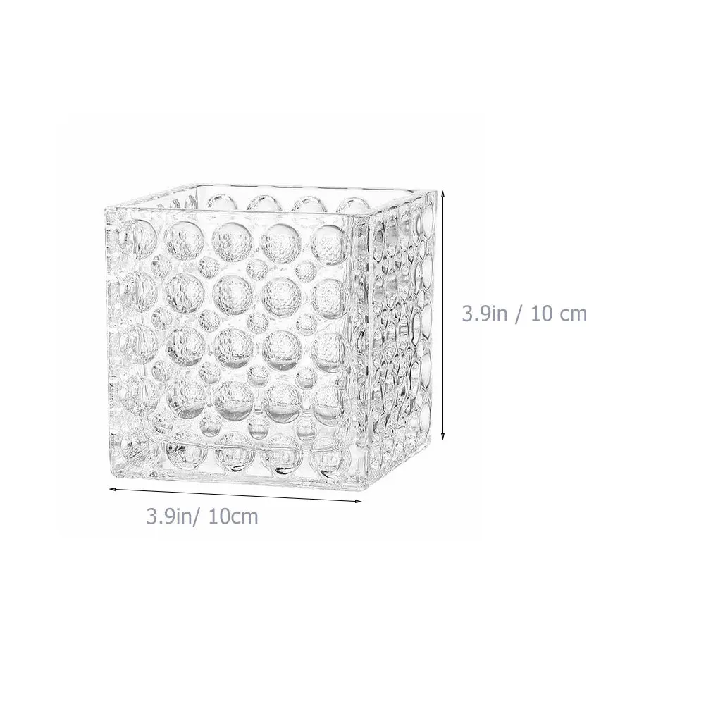 2Pcs Beautiful Glass Holders Long-Lasting Thickened Design Aromatherapy Sleep Aid Decor Glass Holder