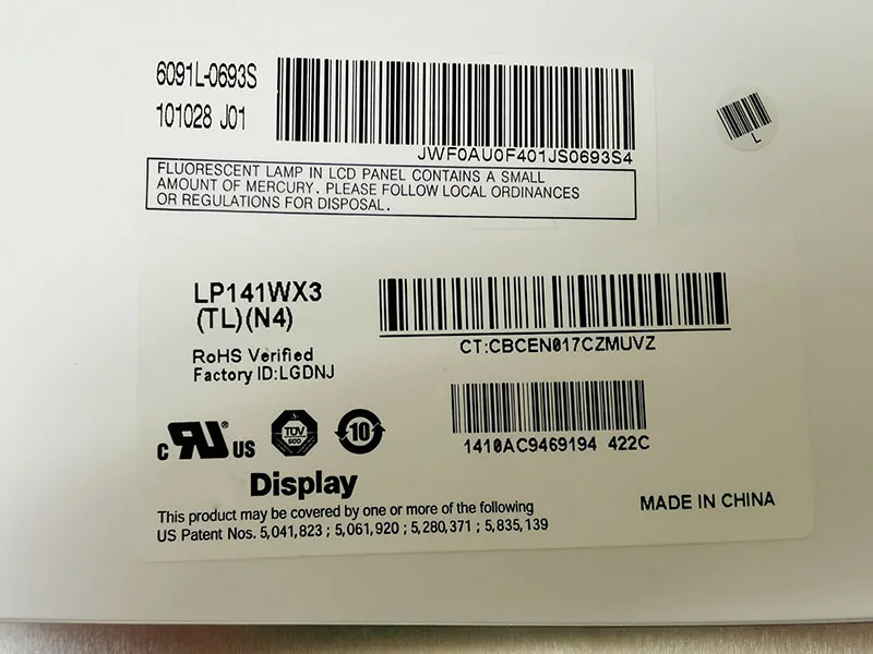 B141EW04 02  LTN141W1 LTN141AT02 LTN141AT03 B141EW01 LP141WX3 N141I3-L01 For HP 6535b 6530b 6730b 6735b Laptop LCD Screen 14.1''