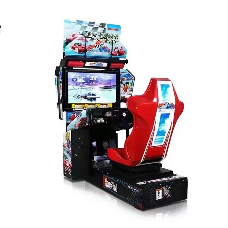 2024 Hot Sale Simulator Driving Riding Race Arcade Amusement Car Adults Coin Operated Game Racing  Machine For Adult