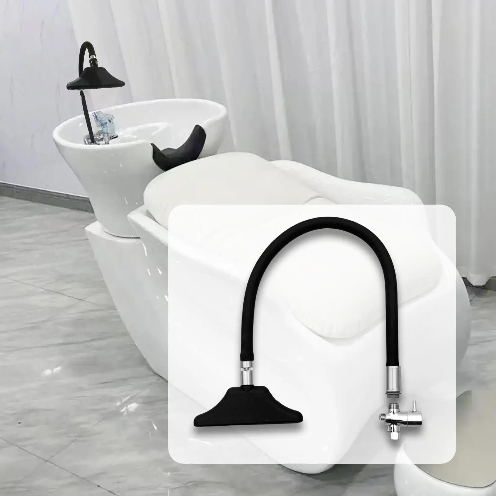 

Hair SPA Waterfall Shower Head for Shampoo Sink Bowl Water Circulation