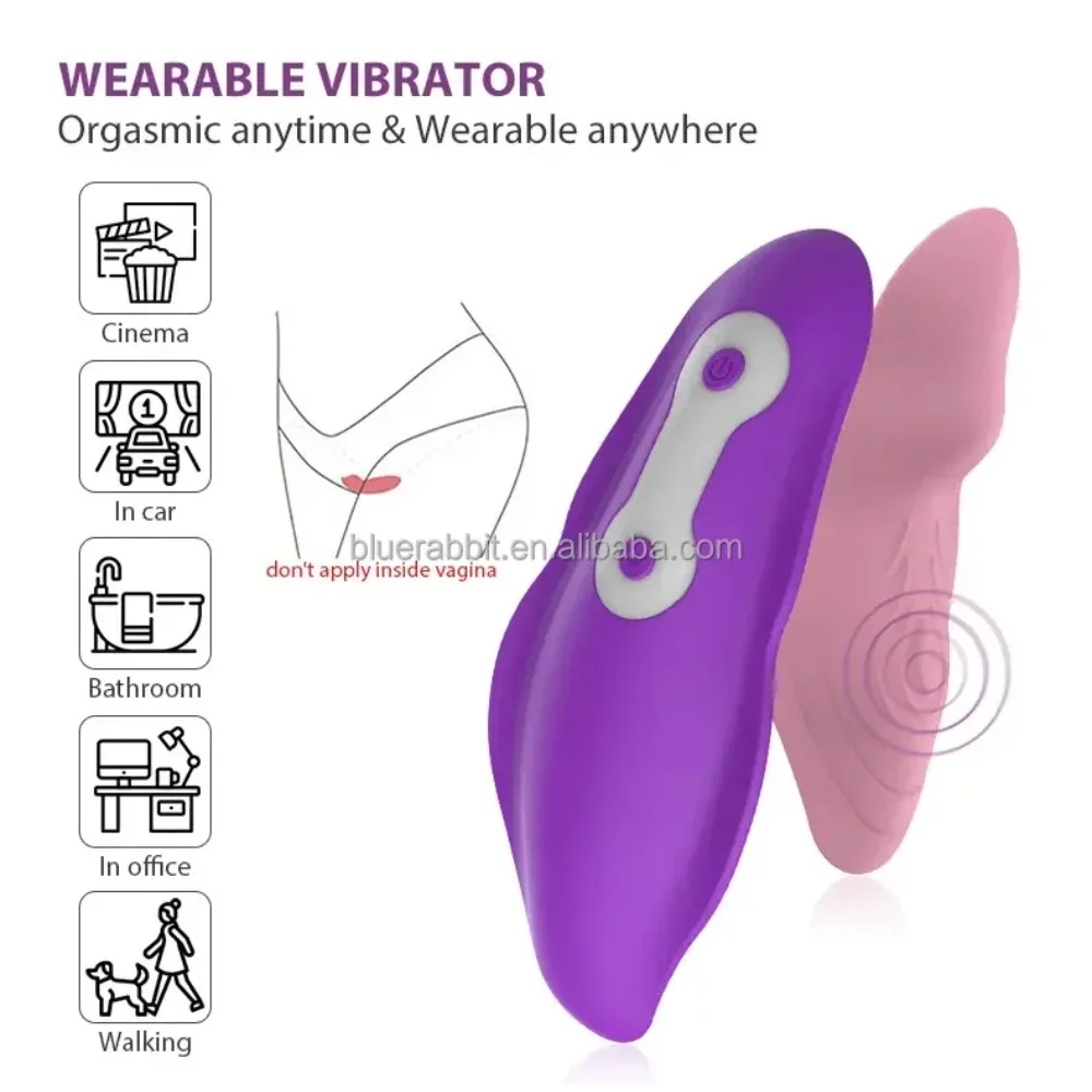 Remote Control Portable Invisible Vibrating Panty Wholesale Clitoris Vibrators Butterfly Panties Vibrators for Women - Image 3