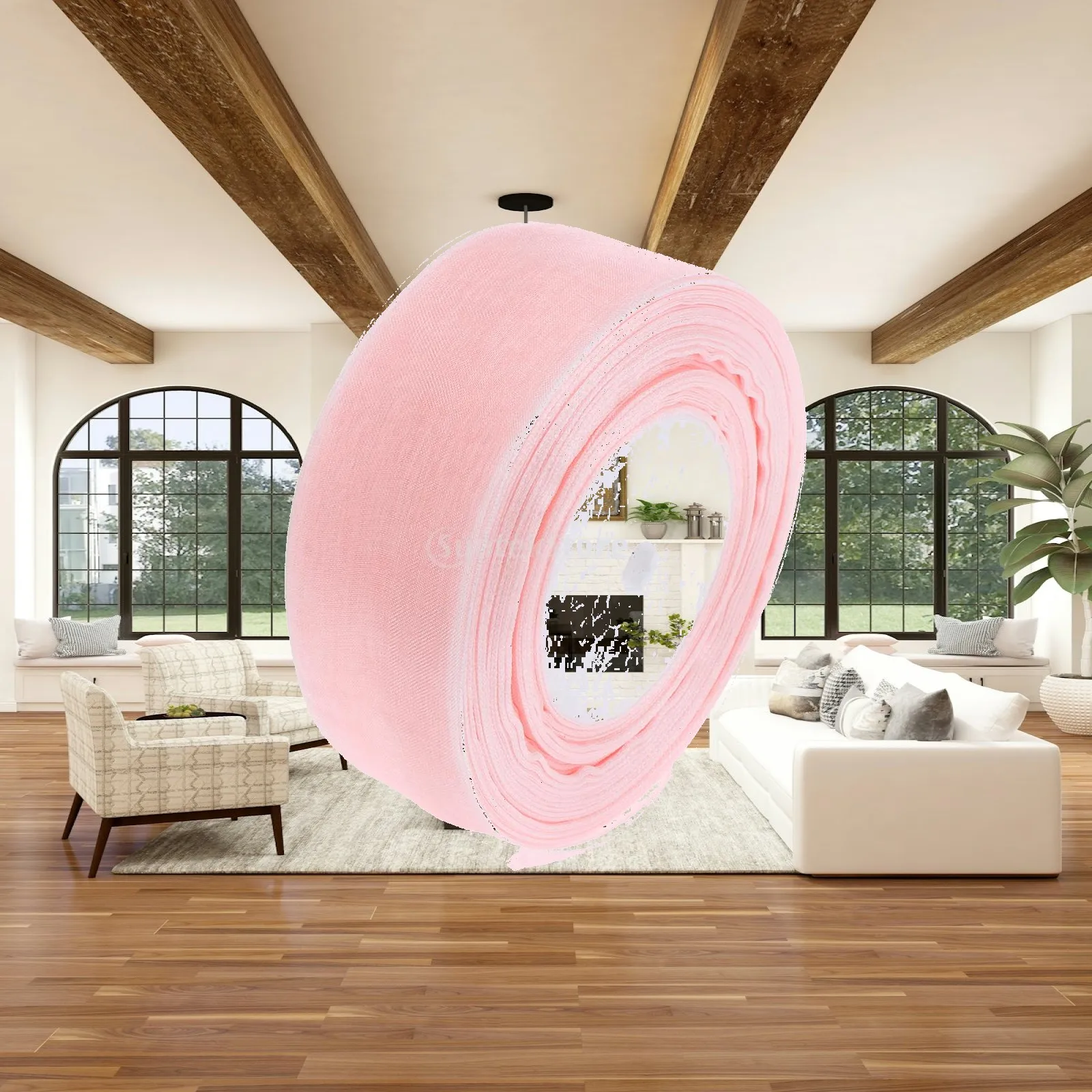 Organza Ribbon Spool - Şeffaf Organze Kurdele Büyük Saten Düğümleme