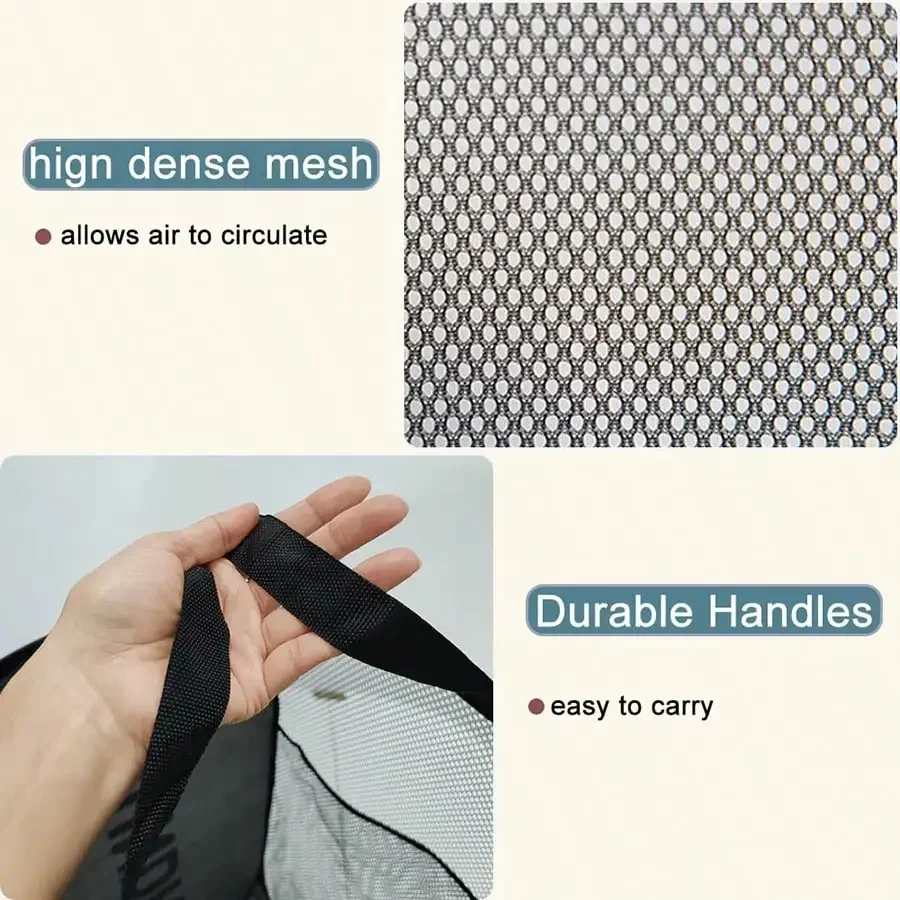 Breathable Collapsible Mesh Pop Up Laundry Baskets Laundry Room Necessary Space-Saving Storage Organization Hamper Product Items images - 6