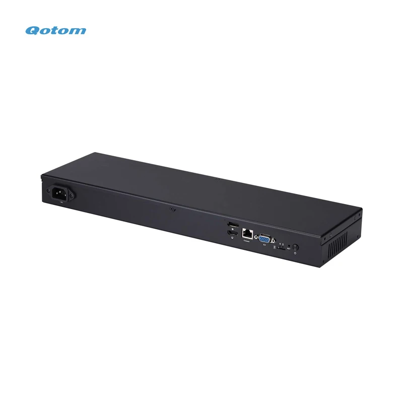 Qotom Q10821G6-1U Int el J6412 Quad Core 2.5 Gigabit LAN 1U Rack-Mounted Mini PC Corporate Office Firewall Server