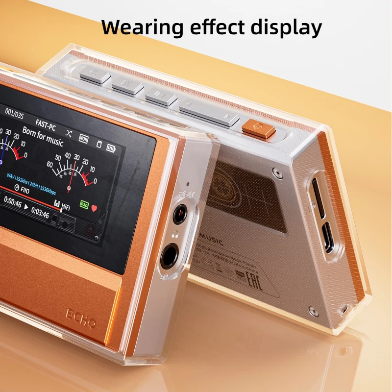 FiiO Nest-ECHO Transparent Protective Cover TPU Anti-fall and Anti-scratch Highly Transparent and Anti-yellowing for FIIO ECHO