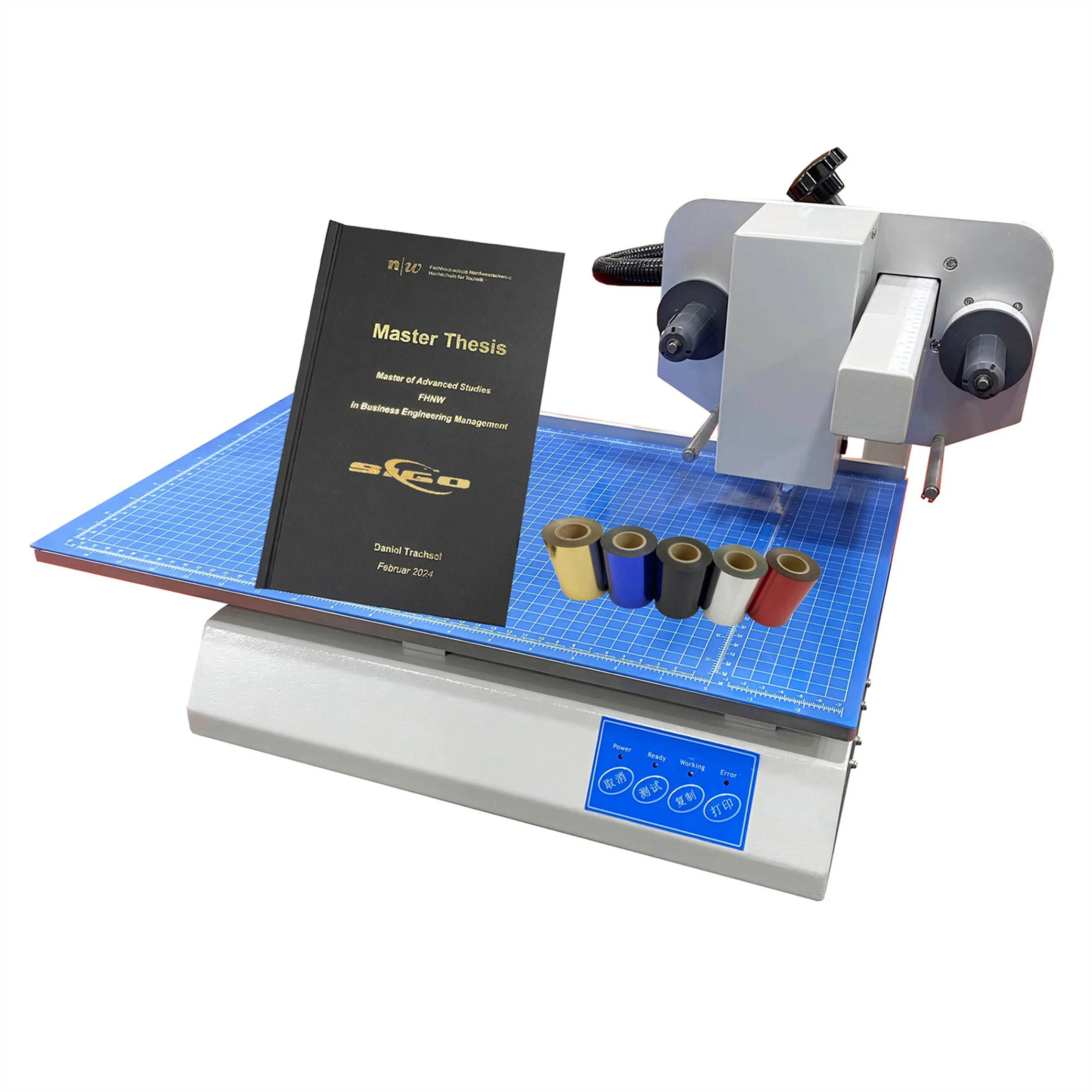 SG-8025 Hot Sale Paper Gold And Silver Aluminum Foil Roll Digital Printing Machine Desktop Automatic Foil Printer Machine