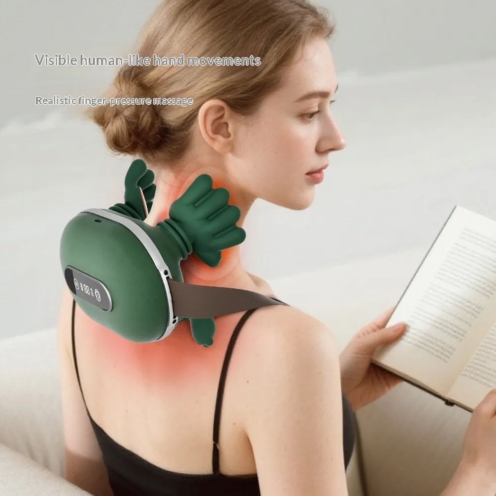 Wireless Neck Shoulder Massager for Neck Pain Relief, Trapezius Back Massager Shawl, Brushless Motor, Gift