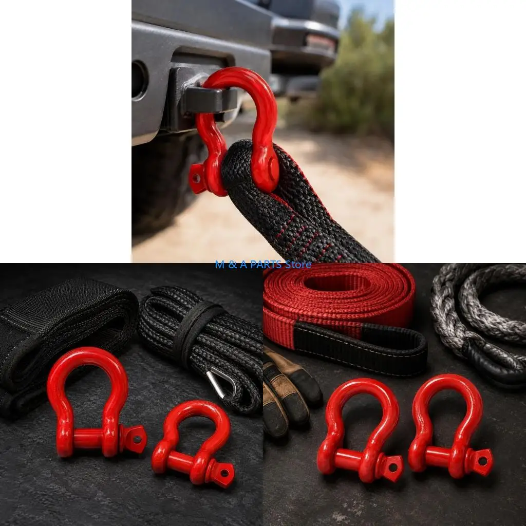 U1JF Bright Red Tow Connector Hardware for Trailer Use and Gear Checks