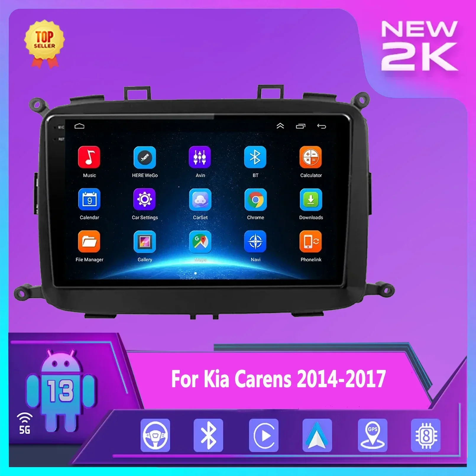 

Android Car Radio Carplay for KIA Carens 2013 - 2018 Multimedia Video Player Navigation GPS Autoradio Audio Auto