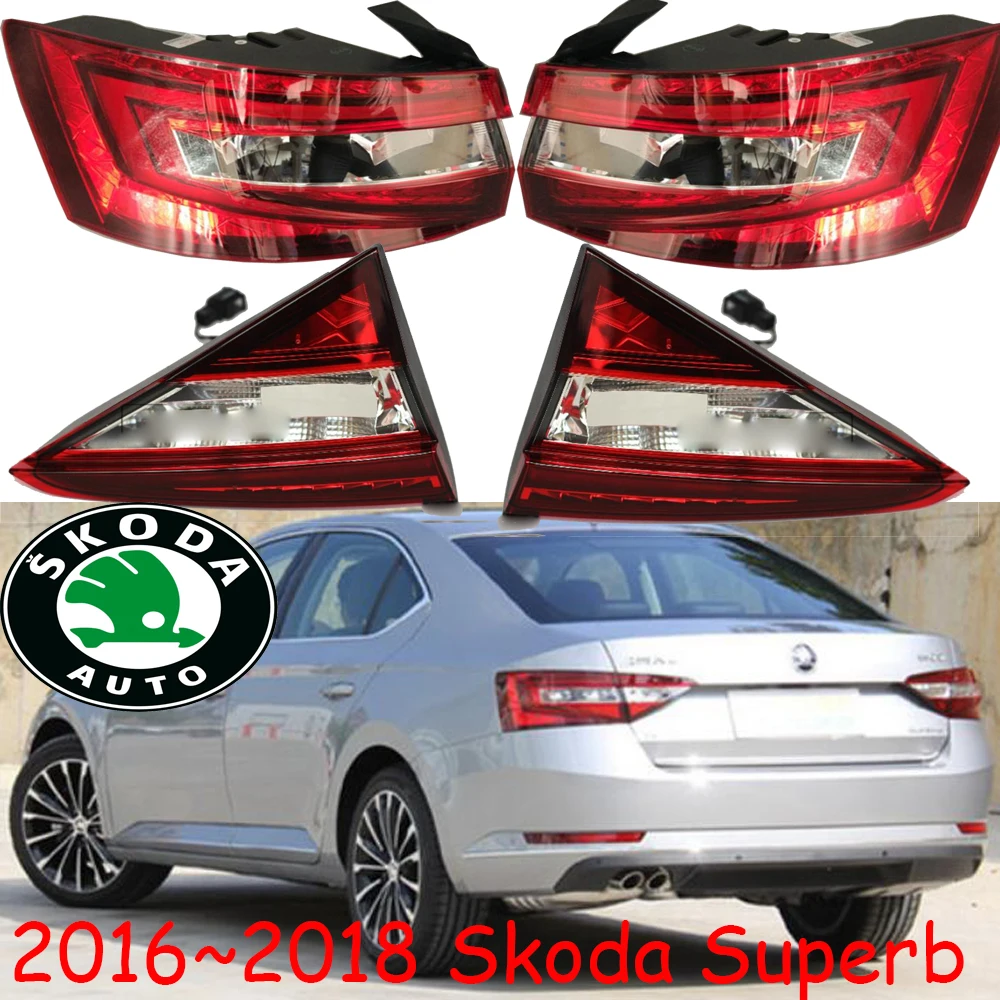 car bumper tail light for Skoda Superb taillight LED Reflector 2016~2018y car accessories Taillamp auto fog lamp