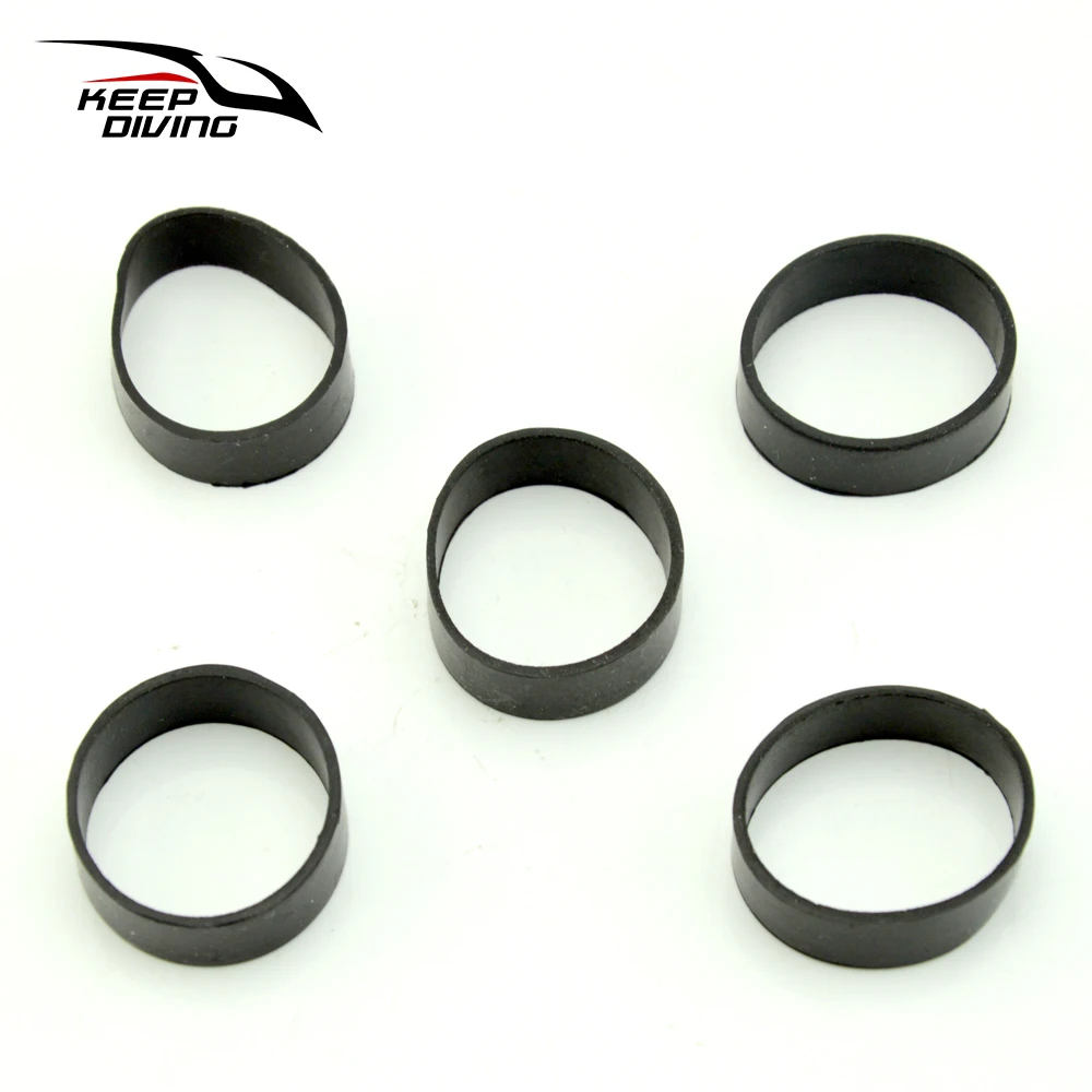 

5PCS KEEP DIVING Rubber Fixing Band for 5CM Webbing Weight Belt 32MM Inner Diameter Scuba Diving Wing Back Pad Accessories