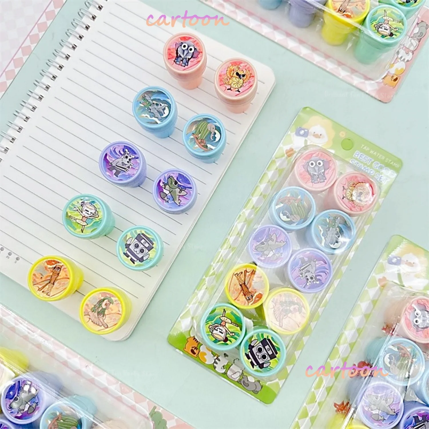 Italian Brainrot Tung Tung Sahur Seal Stamps Birthday Party Favors Gift Cartoon Classroom Rewards Painting Decorations Supplies