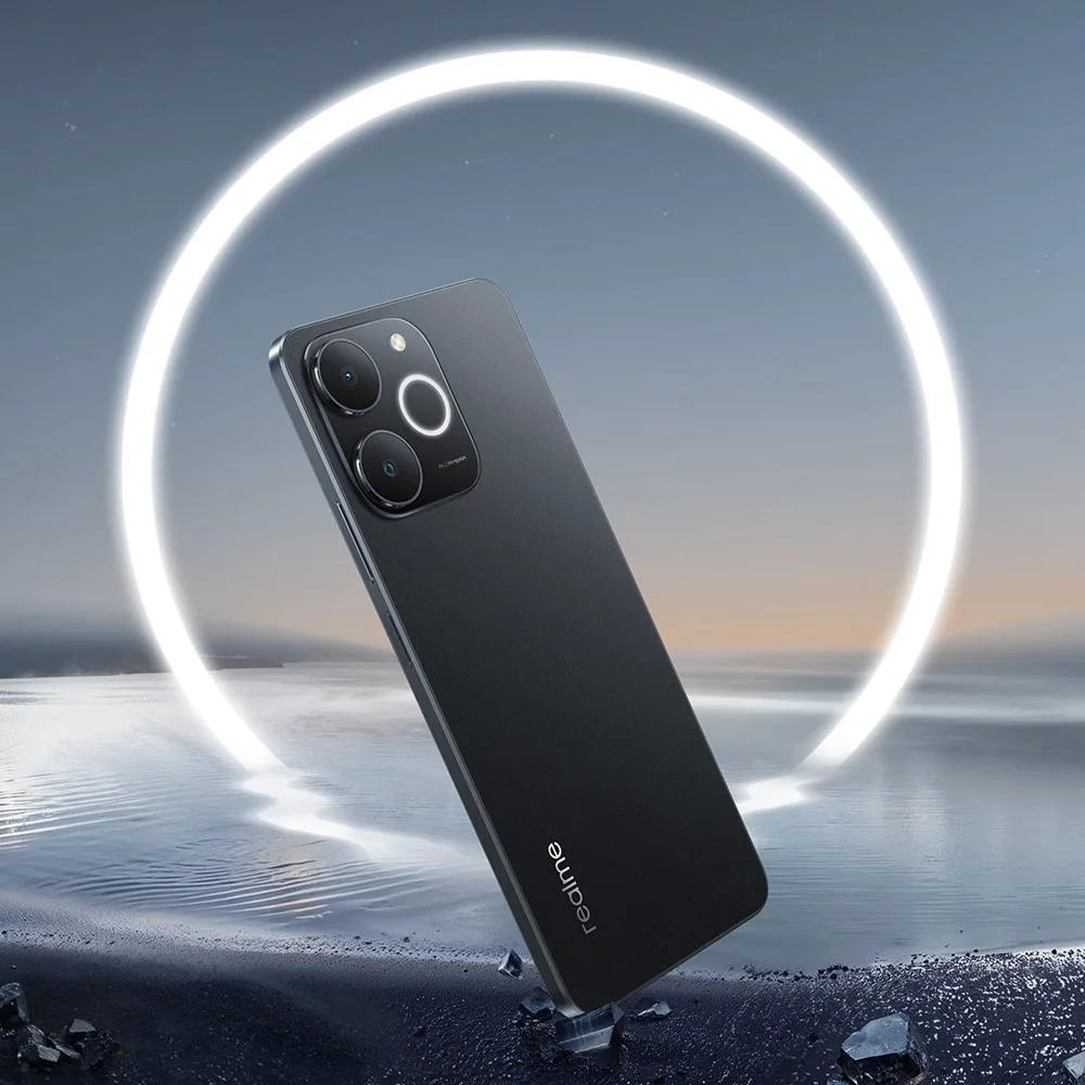 هاتف ذكي Realme Note 70T 4G بشاشة 6.75 بوصة 90 هرتز وبطارية 6000 مللي أمبير في الساعة وذاكرة وصول عشوائي 4 جيجابايت وذاكرة وصول عشوائي 64 جيجابايت وذاكرة وصول عشوائي 256 جيجابايت و13 ميجابكسل وكاميرا IP54