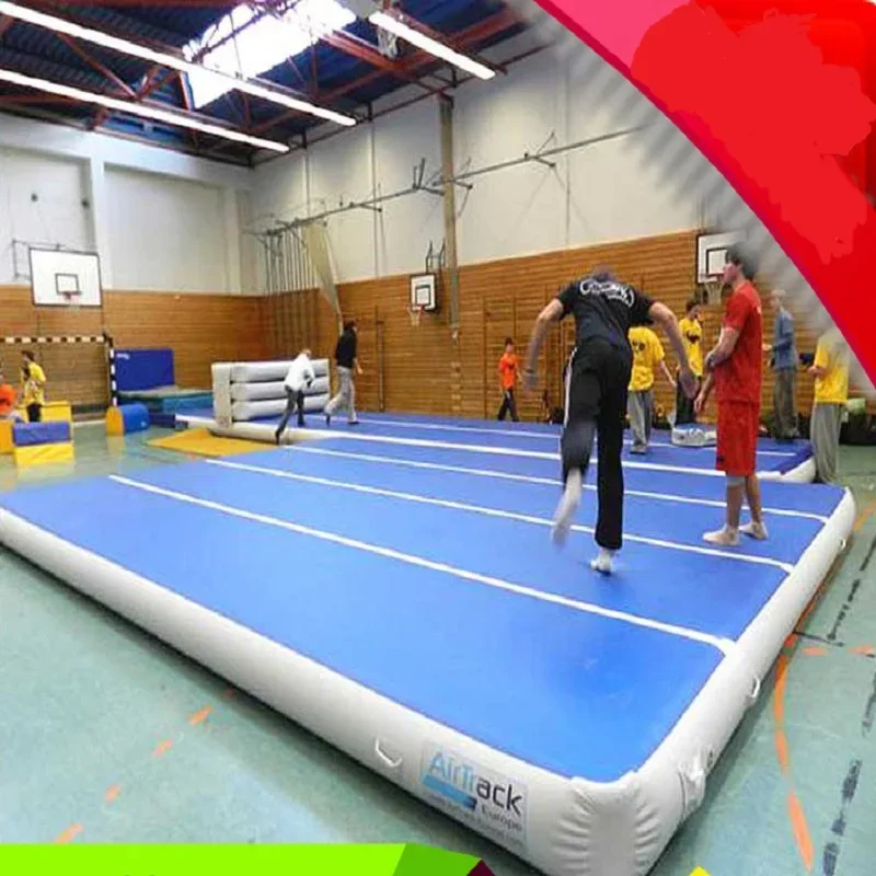 

Taekwondo High Blue Suface Black Side Acrobatics Martial Artist Mat Inflatable Air Track