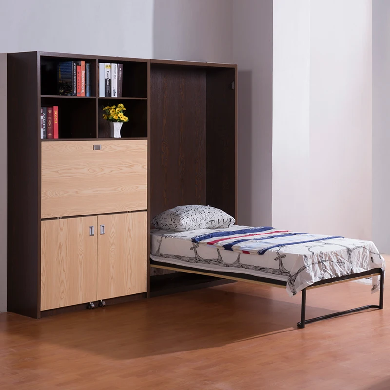 Multifunctional invisible bed, flap bed, wall bed hidden vertical flip, creative furniture saves space