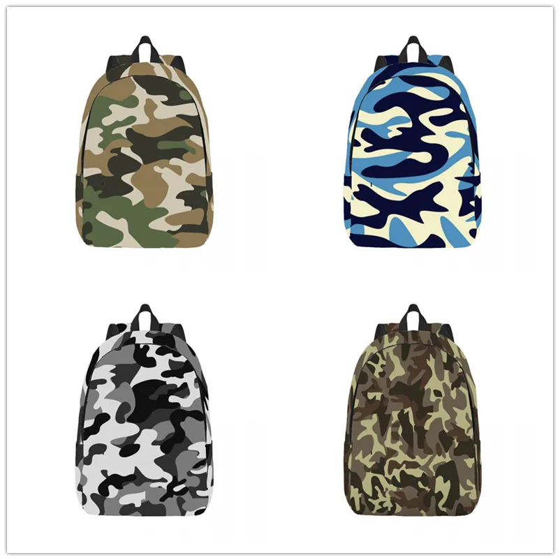 

Camouflage Backpack Casual Lightweight Laptop Backpack Men Women Travel Bag Outdoor Canvas Daypack