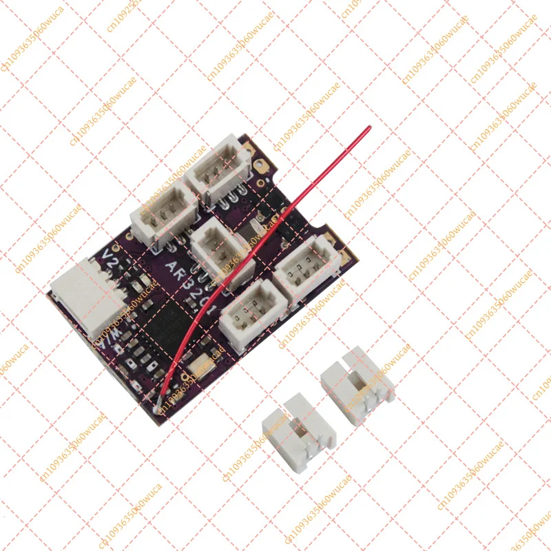 AR3201 V2 RC Airplane Receiver, FlySky Futaba FrSky Spektrum Compatible, Dual 7A Brushed ESC & Gyro