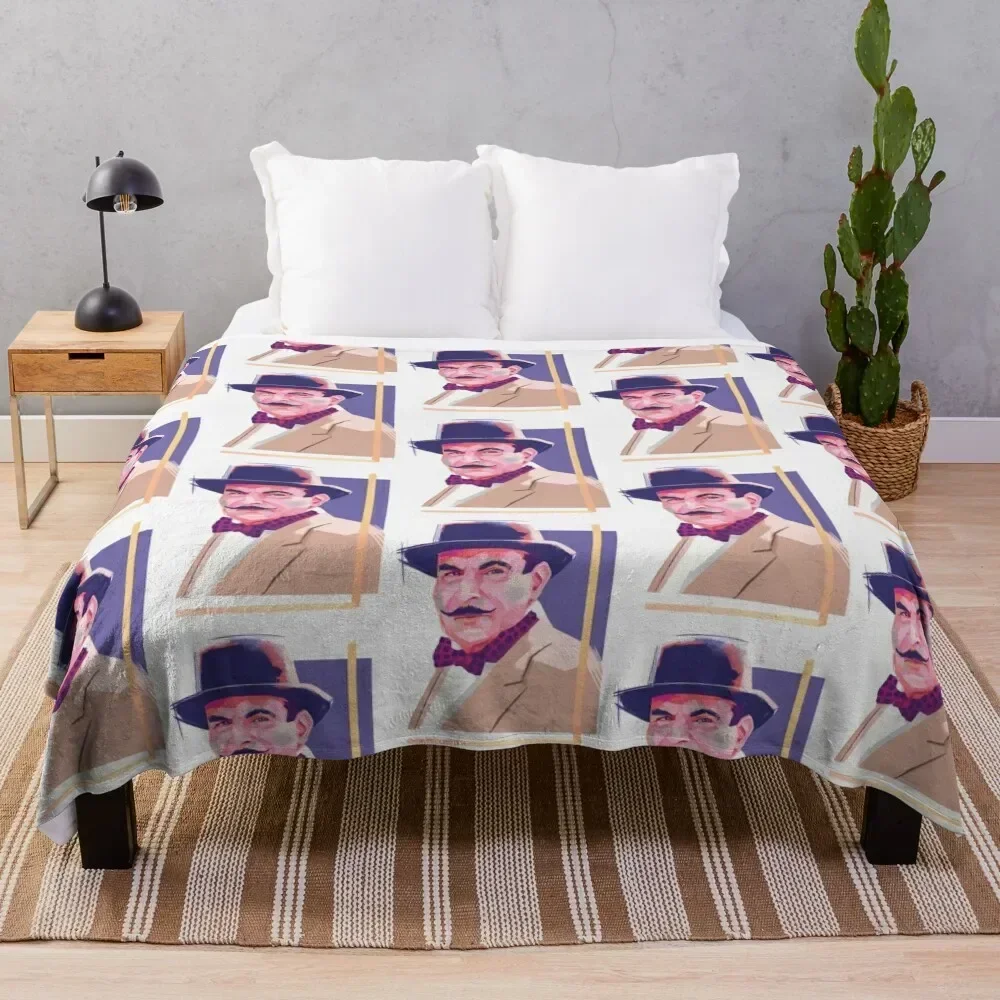 

Hercule Poirot II Baseball  Sleeve Throw Blanket Warm Comfortable Blanket for Office Napping