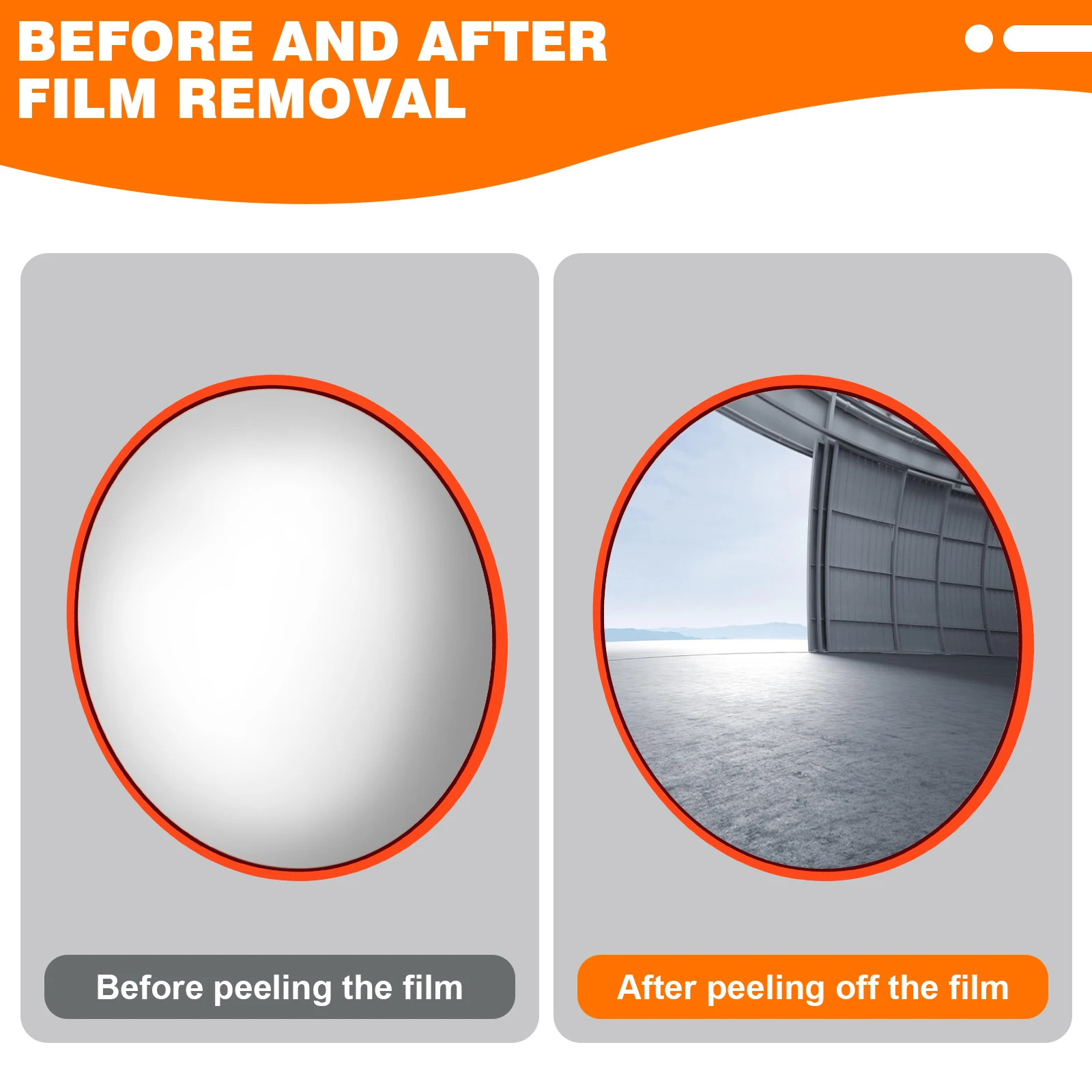 مرآة حركة محدبة خفيفة الوزن ، مرآة أمان واسعة الزاوية ، مرآة زاوية منحنية ، انحناء درجة للأماكن الداخلية والخارجية