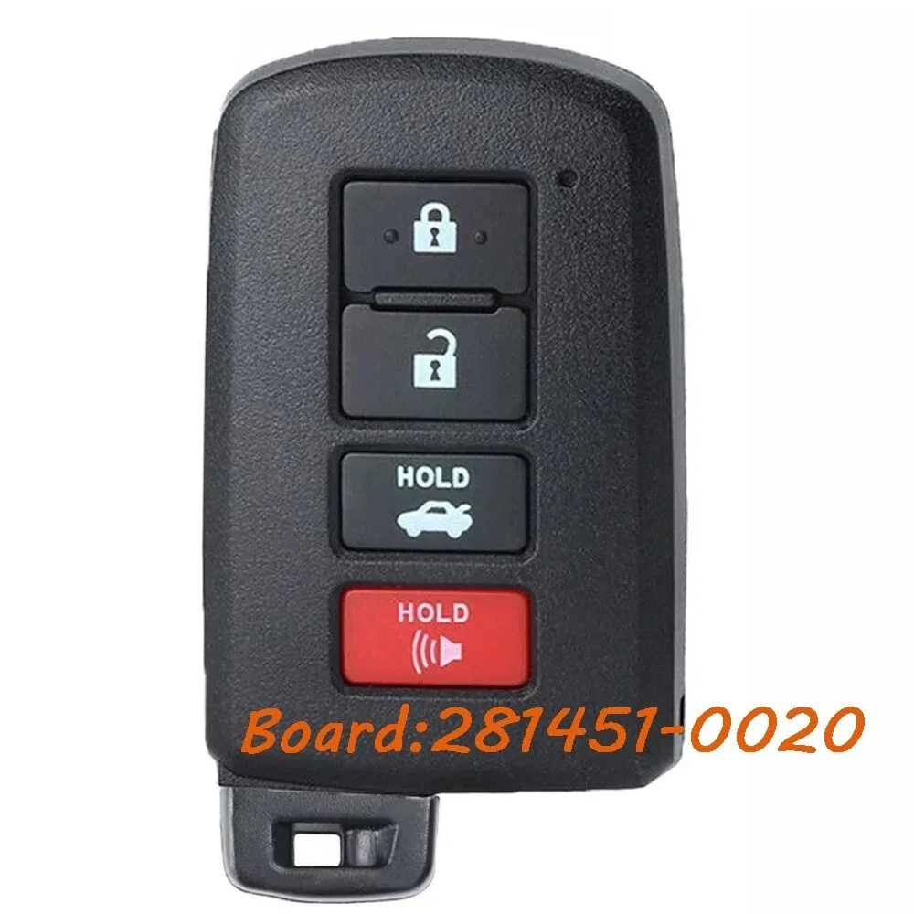 281451-0020 for Toyota Camry 2011 2012 2013 2014 2015 2016 2017 Avalon 2018 Corolla 2019 2020 Smart Remote Key Fob HYQ14FBA