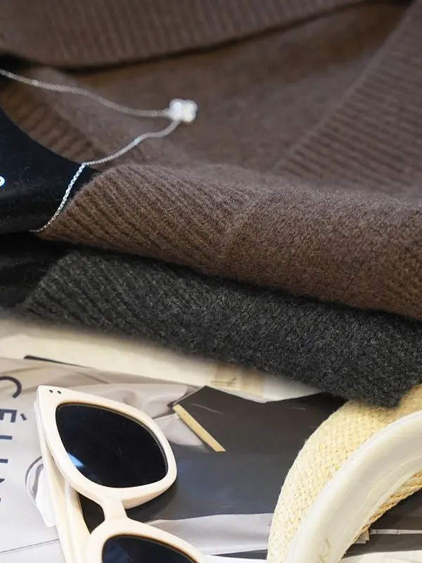 الخريف الشتاء Camere V-Ne Svel محبوك سترة المرأة Faion تنوعا طبقات دافئة سترة عادية Sle منتظم صالح