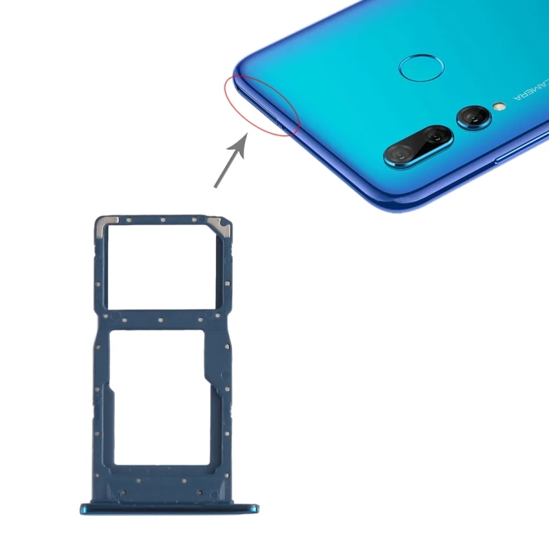 

For Huawei P Smart+ (2019) SIM Card Tray + SIM Card Tray / Micro SD Card Tray