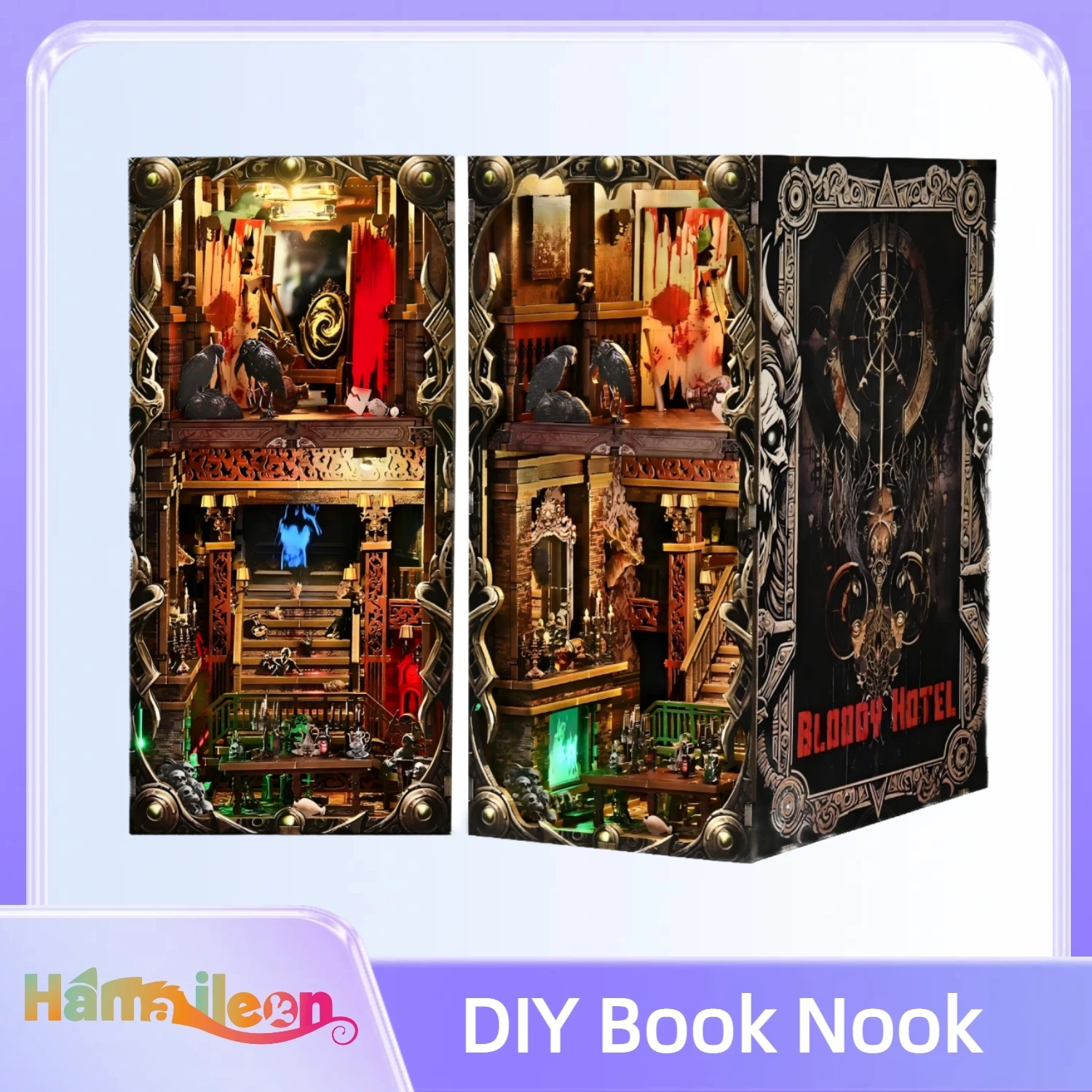 

Hamaileon DIY Miniature House Kit for Adults, Mini Wooden Dollhouse Kit,Birthday Christmas Craft Hobbies Gift for Teens Kids