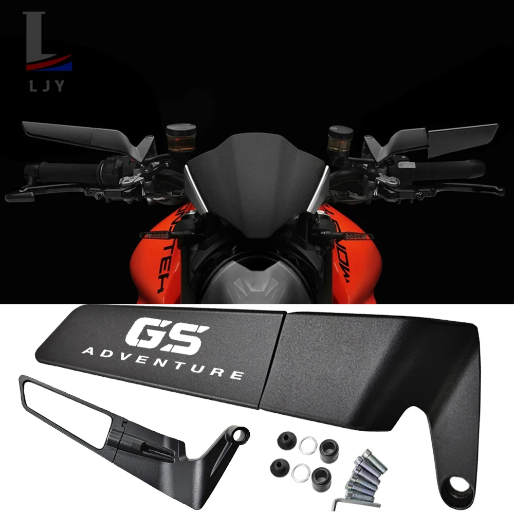 

For BMW R1200GS R1250GSR1200GS R1250GS R 1200 GS R 1250 GS ADVENTURE GSA F850GS F750GS Motorcycle CNC rearview mirror fixed wing