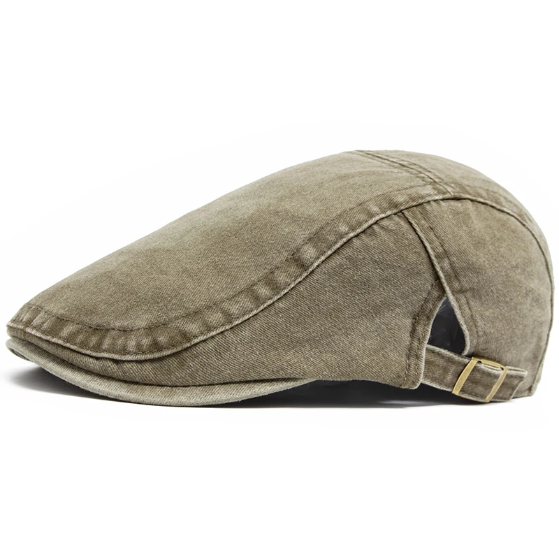 Nieuwe Vintage Katoenen Baret Mannen Vrouwen Mode Platte Vizier Cap Casual Herfst Baretten Retro Krantenverkoper Hoed Zomer Unisex Verstelbaar