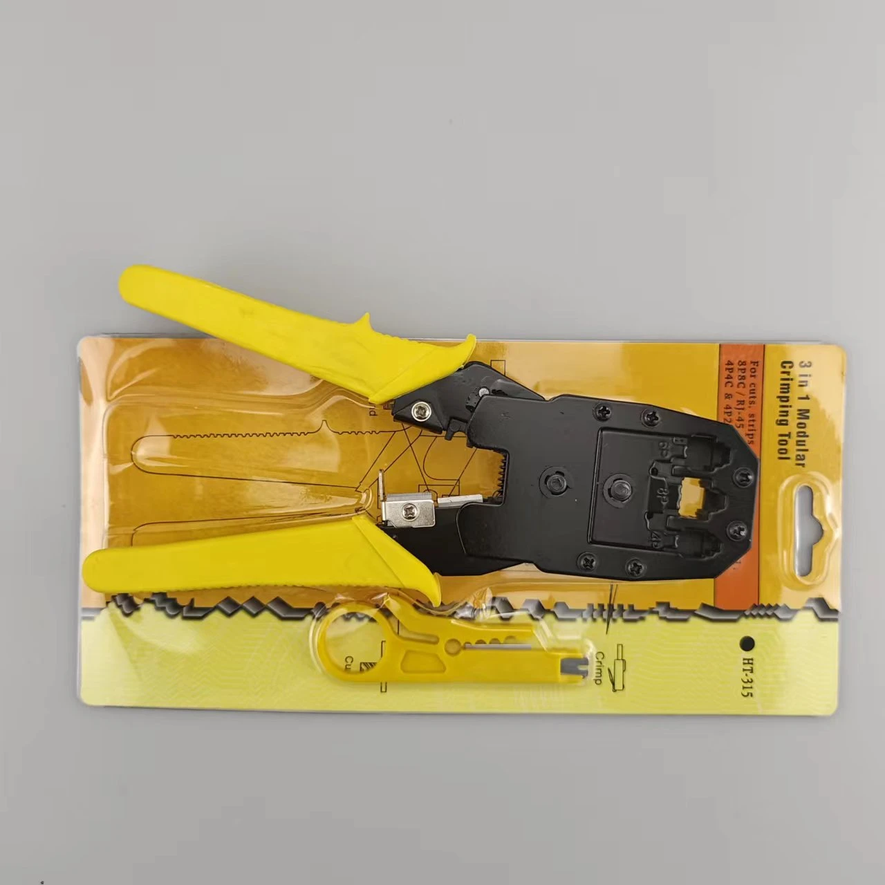 Three use RJ45 cable crimping tool, crystal head cable crimping pliers, household multi-functional network pliers 8p6p4p