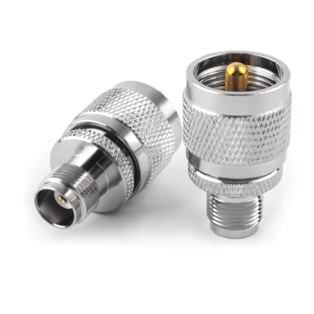 1pc TNC Female Jack to UHF Male PL259 RF Coax Adapter Convertor Straight Nickelplated Wholesale New