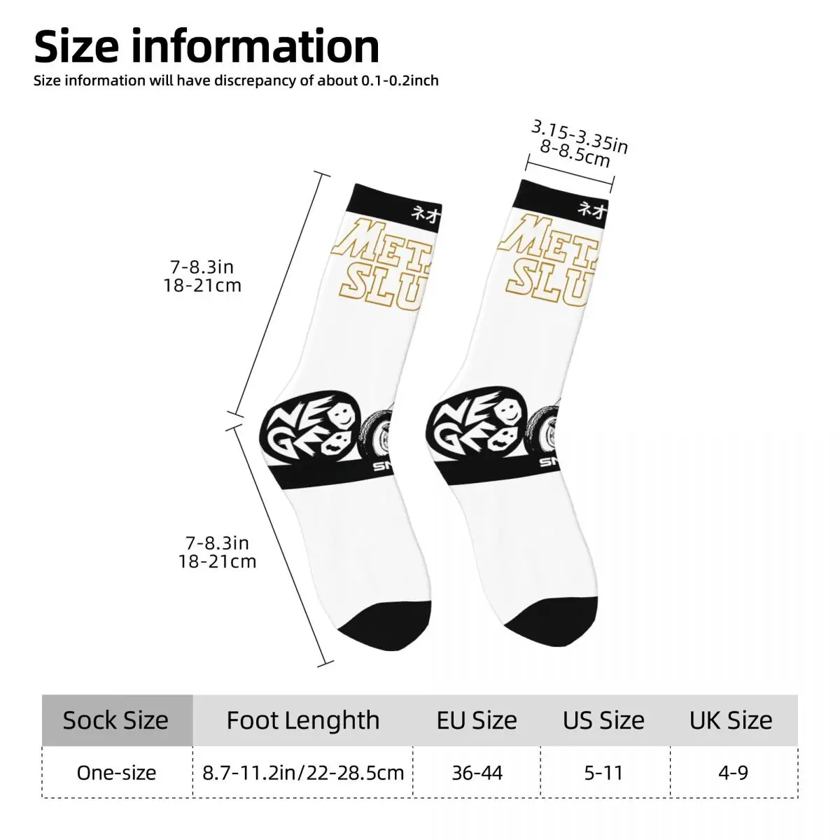 Crazy compression Tarma Roving Metal Slug Neo Geo SNK By Lilly And Mae Sock for Men Vintage Neo Geo Pattern Crew Sock Novelty