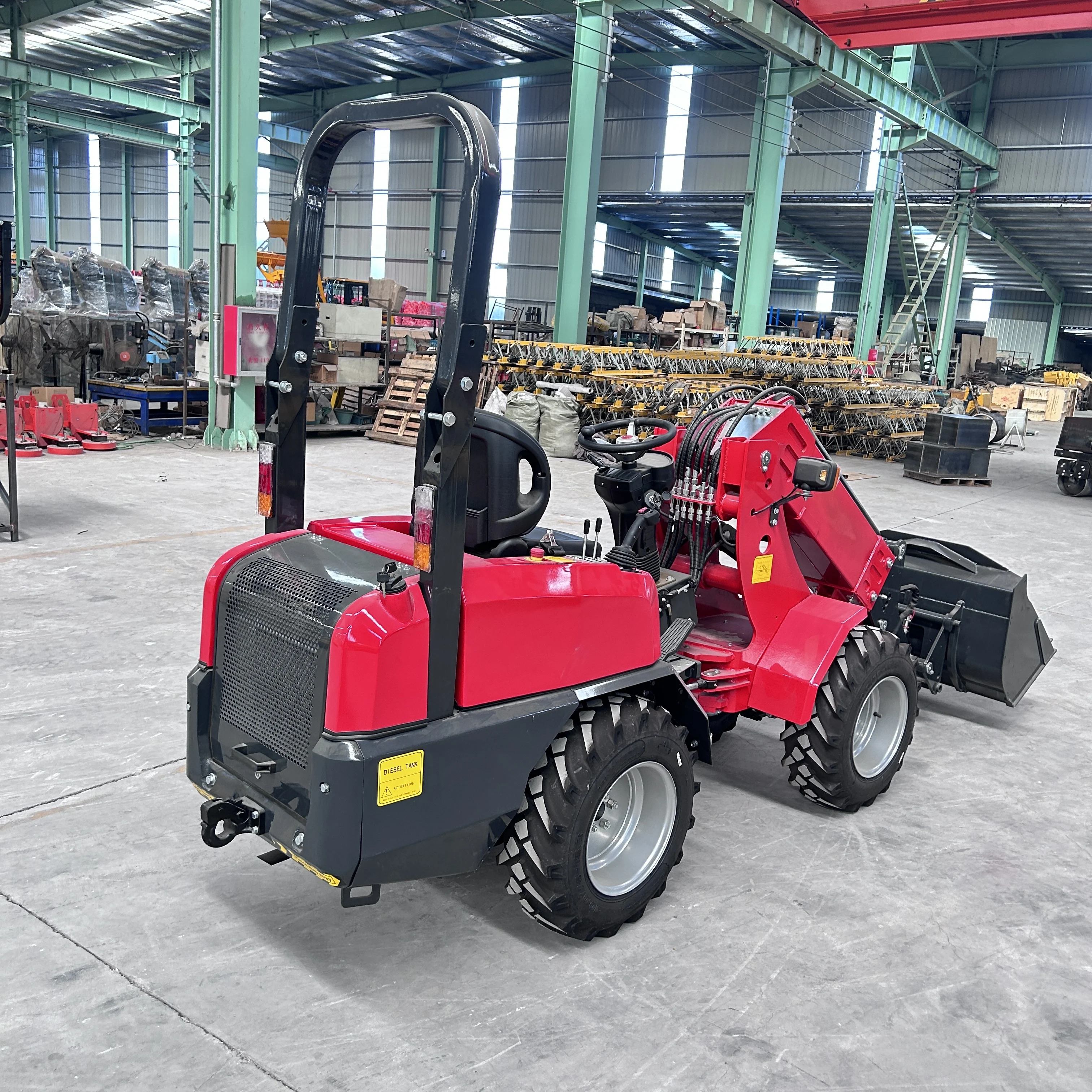 

Chinese compact small telescopic wheel loader 1 ton 2 tons 3 tons mini front-end loader equipped with top-level engine