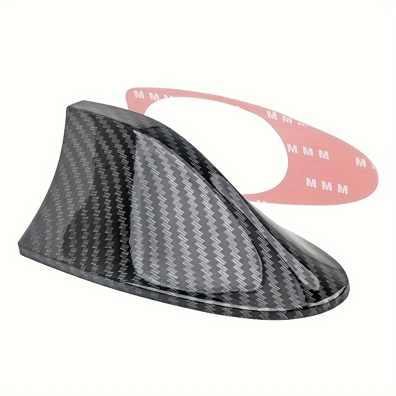 Universal Shark Fin Car Antenna Topper - Stronger FM/AM Radio Signal, No Drilling Required, Decorative Aerial for Most Vehicles