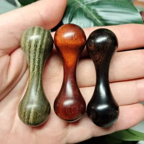 나무 너클본 감압 운동 장난감 휴대용 광택 백단향 스피너 스트레스 해소 손가락 자이로 회전 릴렉스 선물