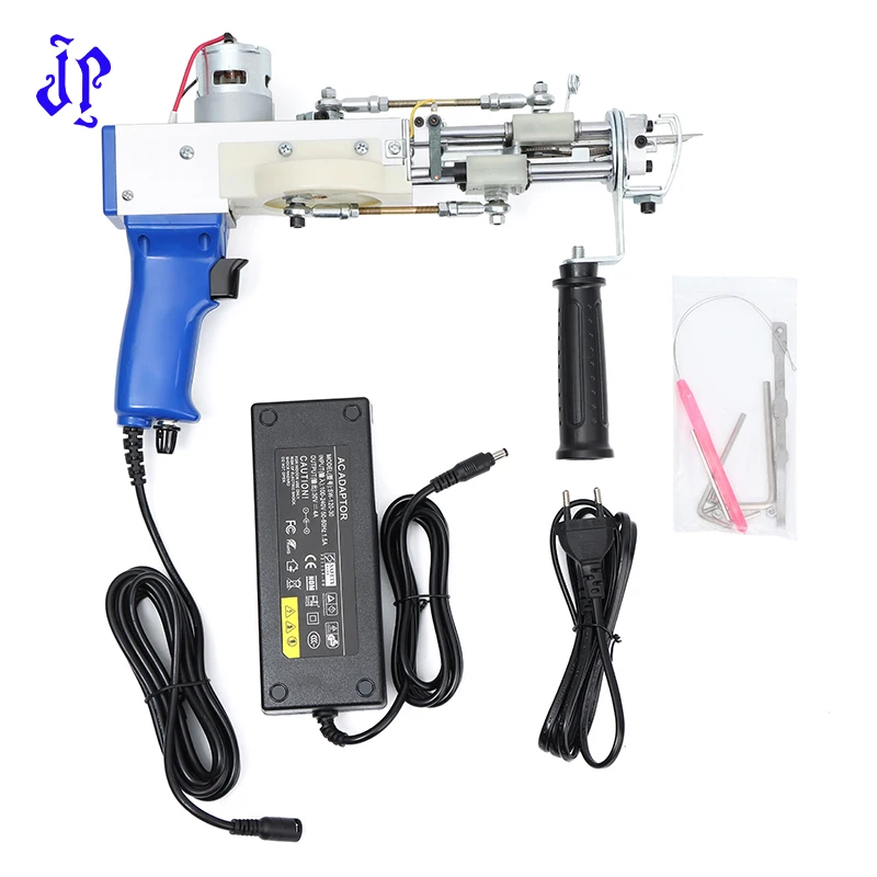 JP Delicate Rug Weaving Machine Knitting Tool Tufting Gun Electric Tufted Cloth Making 2in1 Hand Tufting Gun