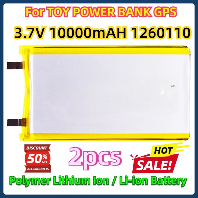 

For TOY POWER BANK GPS New Batteries Good Qulity 3.7V 10000mAH 1260110 Polymer Lithium Ion / Li-ion Battery